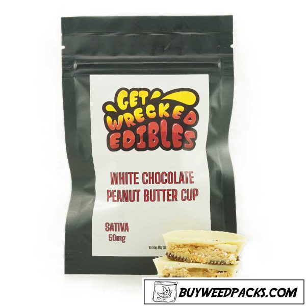 Get Wrecked Edibles - White Chocolate Peanut Butter Cup