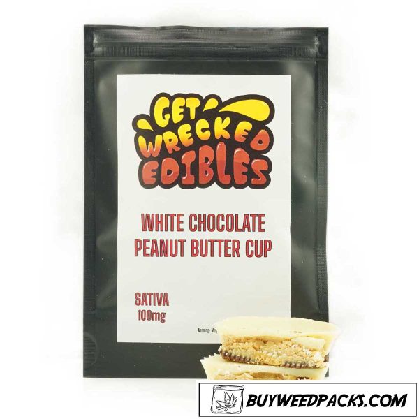 Get Wrecked Edibles - White Chocolate Peanut Butter Cup