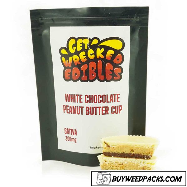 Get Wrecked Edibles - White Chocolate Peanut Butter Cup