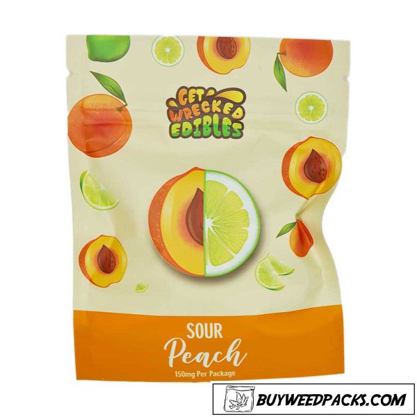 Get Wrecked Edibles - Sour Peach