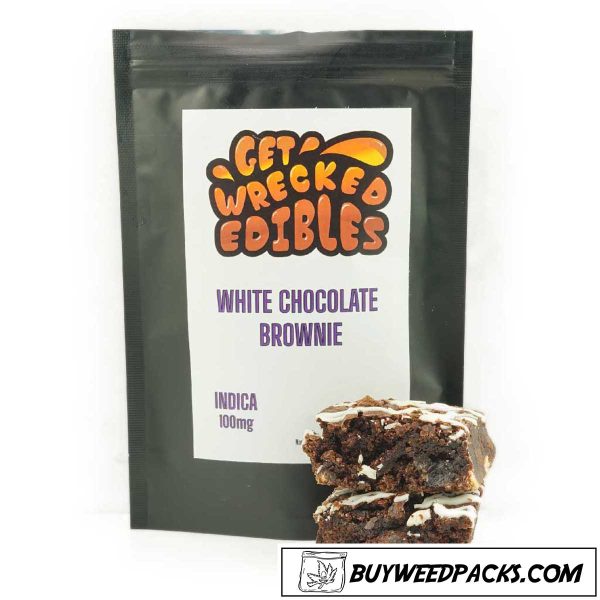 Get Wrecked Edibles - White Chocolate Brownie