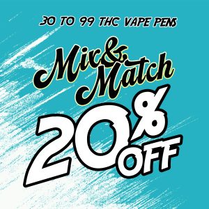 THC Vape Pen - 30 to 99 - Mix and Match