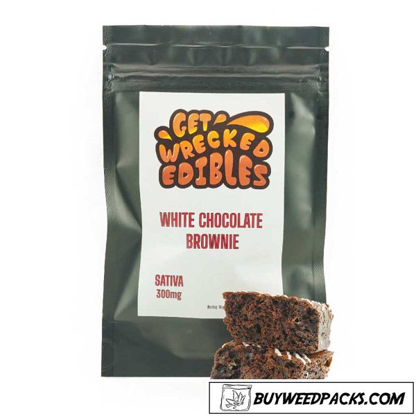 Get Wrecked Edibles - White Chocolate Brownie