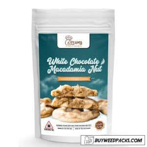 Dreamy Delite Edibles – White Chocolate Macadamia Canna Cookies
