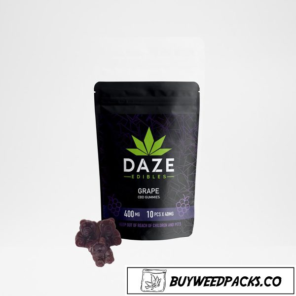 Daze Edible - Grape Gummies - CBD