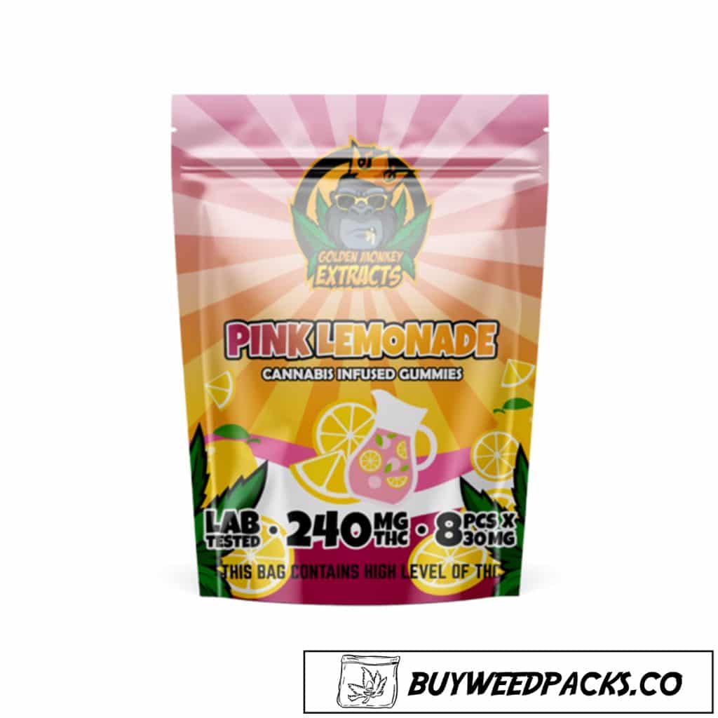 Golden Monkey Pink Lemonade Edibles Online Buyweedpacks