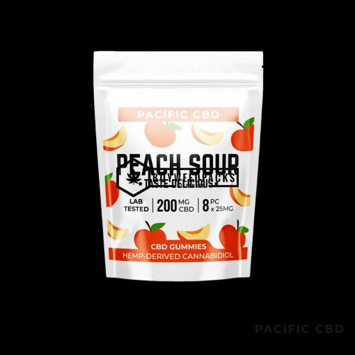 Peach Sour CBD - Buy Edibles Online - Pacific CBD