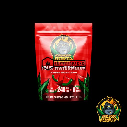 Sour Watermelon - Buy Edibles Online - Golden Monkey Extracts