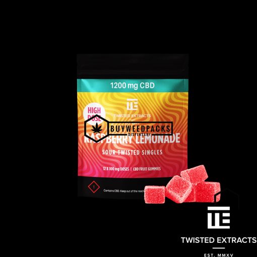Raspberry Lemonade High Dose Twisted Singles | Buy Edibles Online | Twisted Extracts
