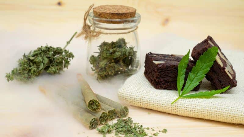 Weed brownies are a type of cannabis edible. To make it simple, edibles are food products made wit⁠h THC, which is the part of wee⁠d that gives you the high.