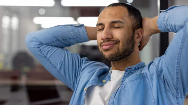 After the uplift in the mind, the next thing that hits you is a gentle relaxation of the whole body.