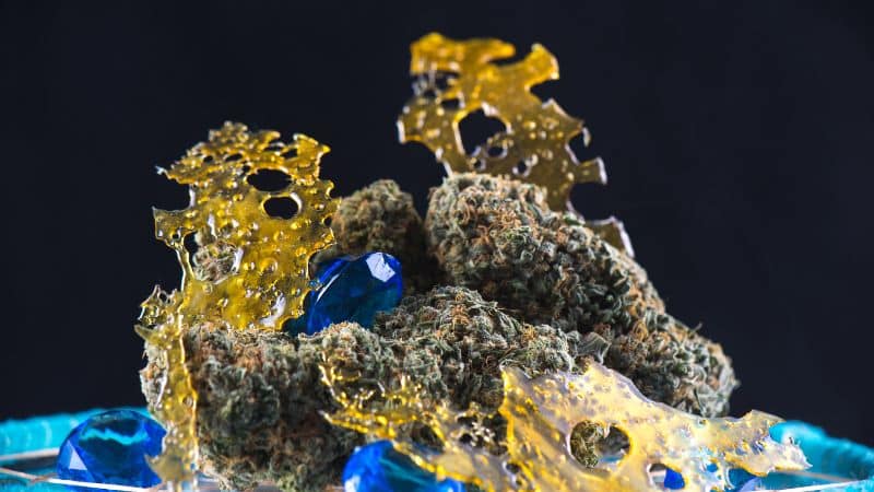 Concentrates such as shatter snap like glass and melt into powerful dabs. Wax has a soft, pliable texture that makes it easy to scoop. 