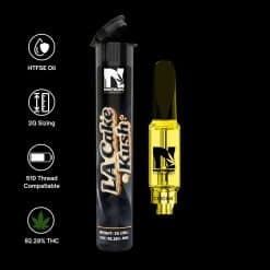 Nostalgic Cannabis LA Cake Kush HTSFE sauce vape cartridge 2g West Coast cake flavor strain 510 thread THC cartridge