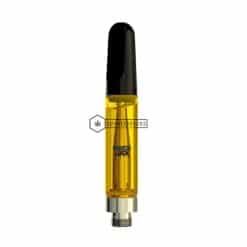 Couch Lock vape cartridge with thick golden oil