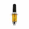 Lemon Kush vape cartridge with bright golden oil