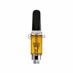 Bubba Kush vape cartridge with thick golden oil