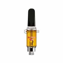 Strawberry Haze vape cartridge with golden oil extract